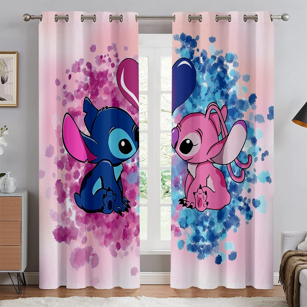 Gúnyrajz Öltés disney curtains Poliészter gyerekeknek Hálószoba decorations Árnyalat curtains konyhai Eleven szoba haza 2db Többek sizes