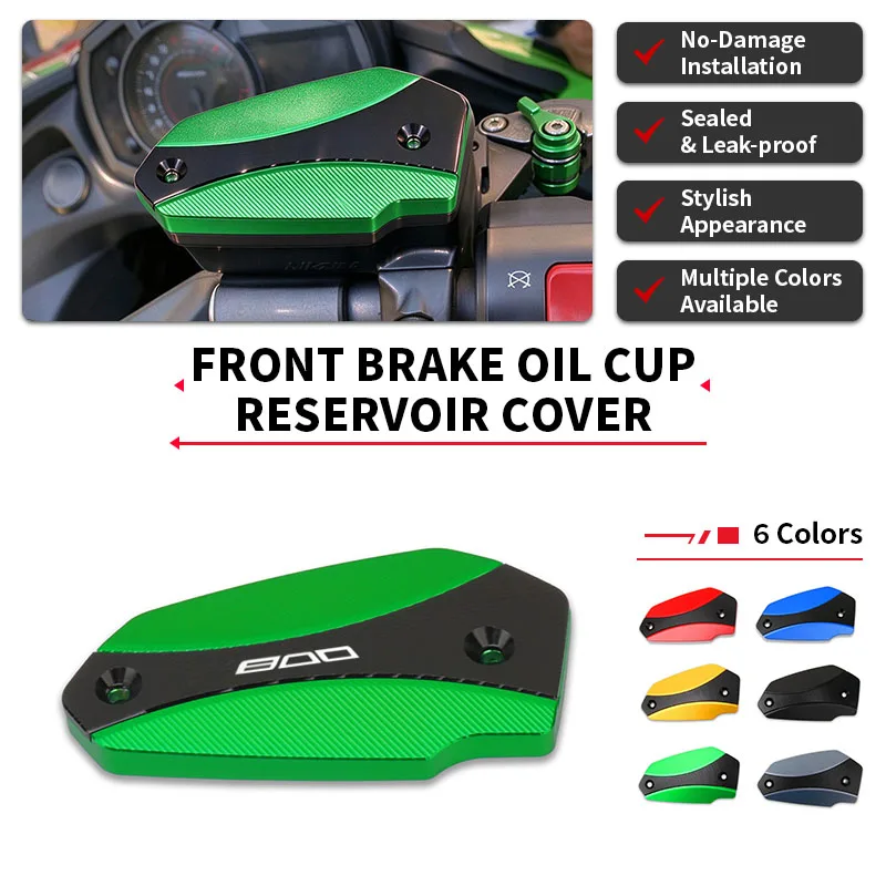 For Z800 Z 800 2017-2023 2022 2021 2020 2019 2018 Motorcycle Accessories CNC Front Brake Fluid Reservoir Cap Cover