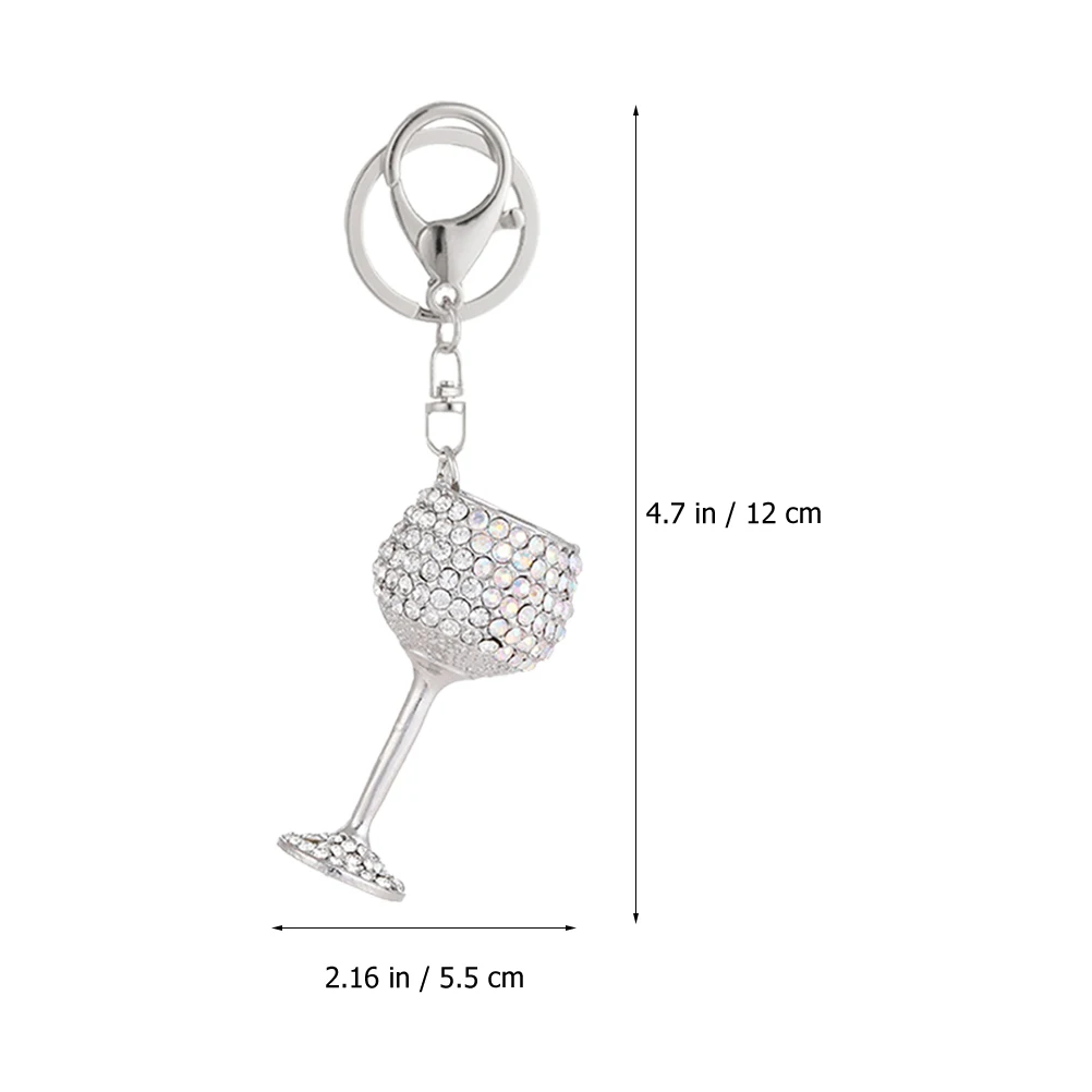 

Cup Metal Goblet Shaped Car Ring Key Pendant Decor Bag Pendant Decorative Key Chain Bag Hanging Decor Gift