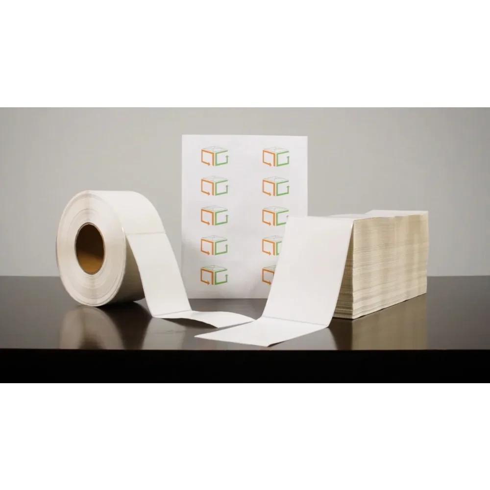 

8 рулонов — термотрансферные транспортировочные этикетки 4 x 6 дюймов, желтые 1000/RL для доставки