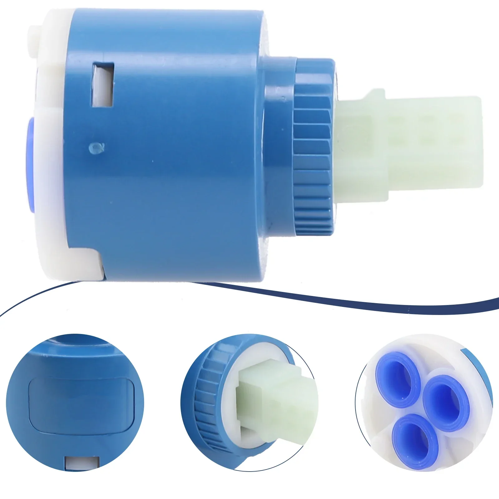 Keramische Cartridge Water Keramische 1Pcs 35Mm Spool Blauwe Cartridge Hd Cartridge Ventiel Keramiek Kraan Hoge Kwaliteit