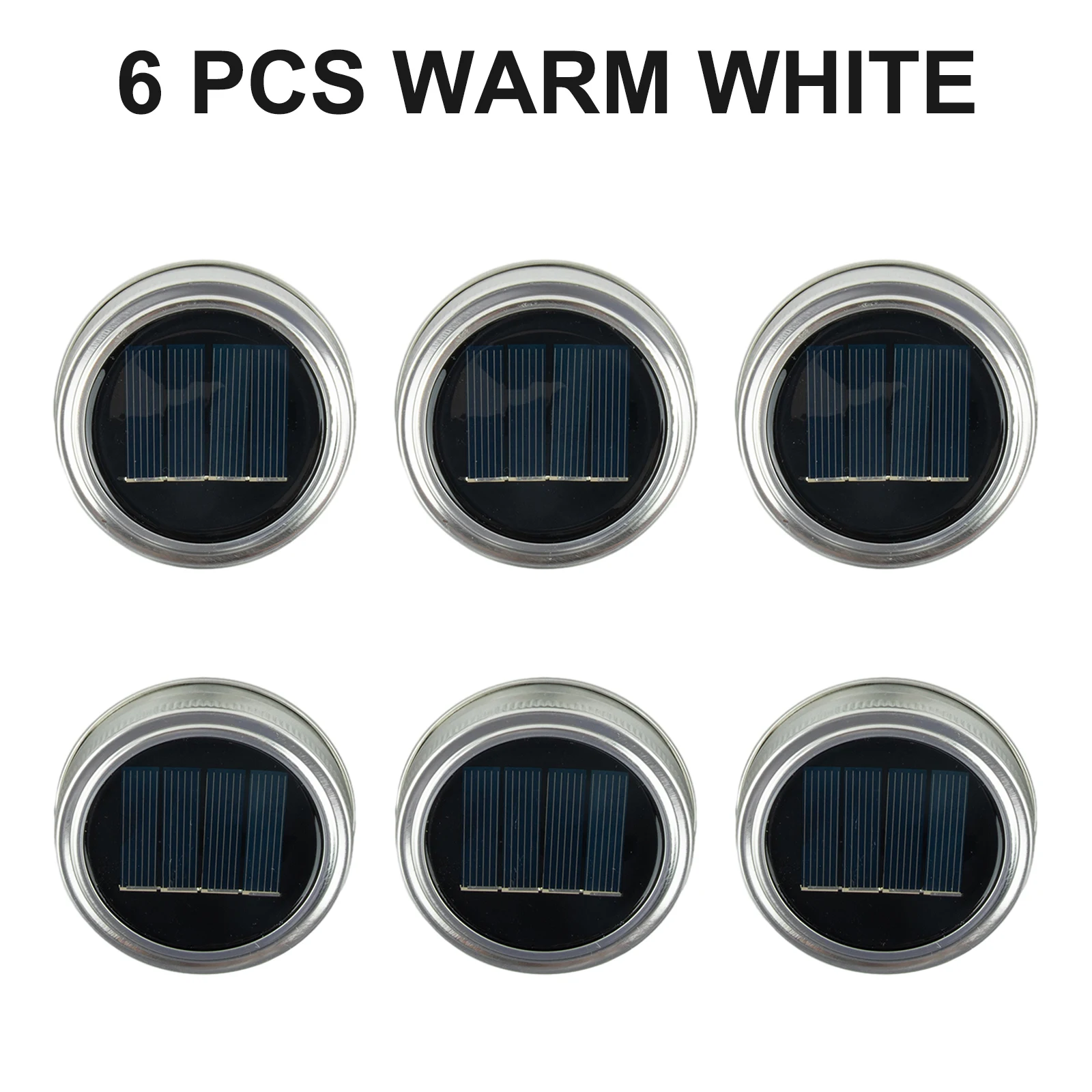/6PCS /Solar /Bottle Cap Lights 20LED Waterproof String Lamp For Jar Garden Party Wedding Outdoor Decoration Accessories