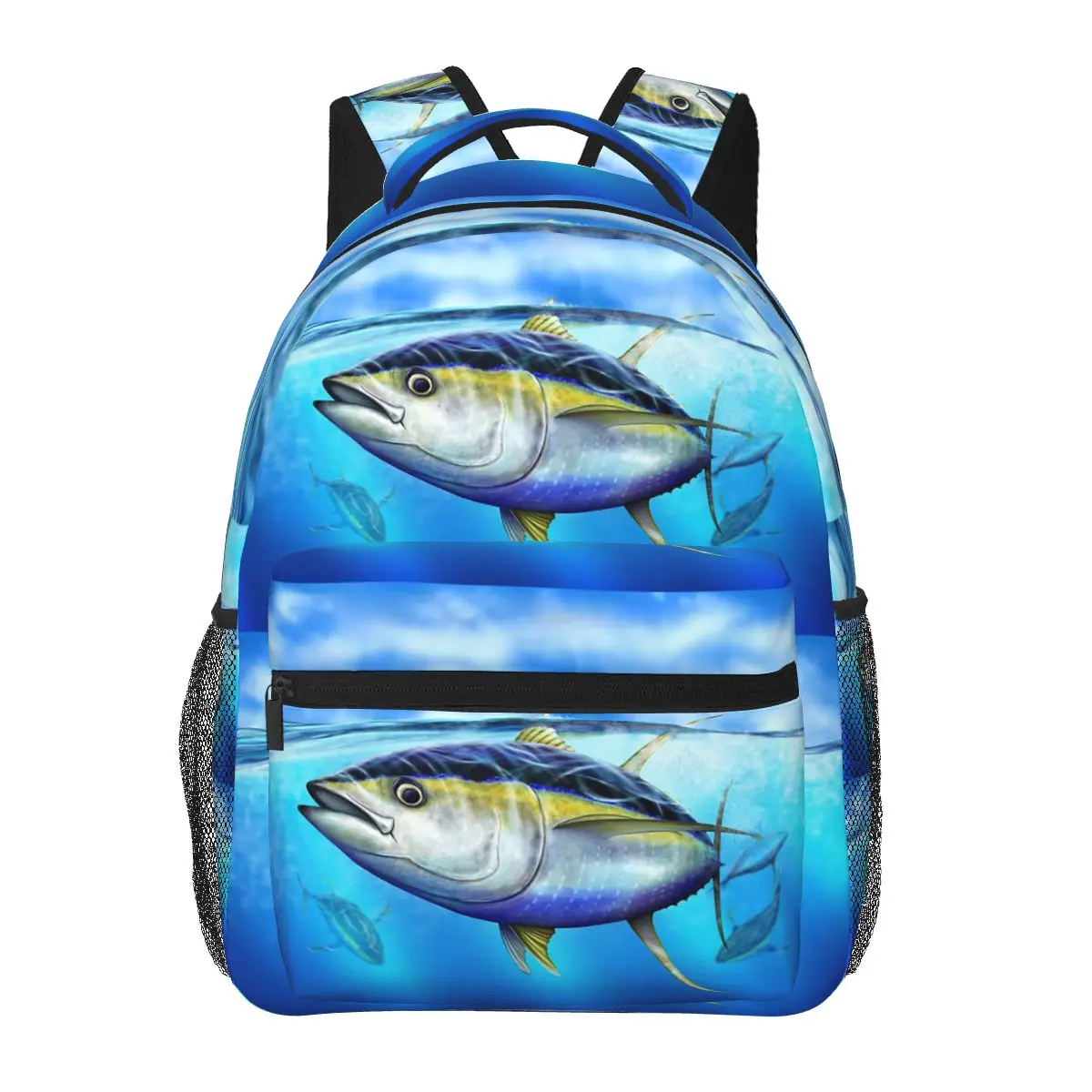 

Yellowfin Tuna Student Backpack School Bag Hiking Travel Daypack for Men Women Fashion Bookbag Shoulder Bags