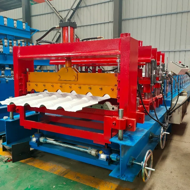 

Customized High Quality Colored Steel Glazed Tile Forming Machine With Gear Bearing Motor For Galvanized Steel Roofing Sheet Pre
