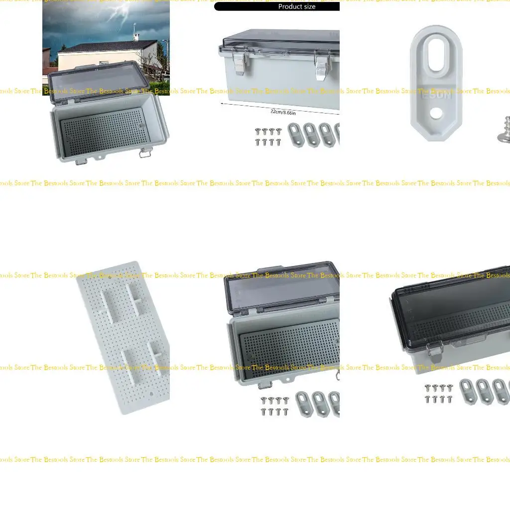 

12PF Cable Junction Box Electrical Project Enclosure for Protections of Power Strips Waterproof Wall Mounted Distribution Box