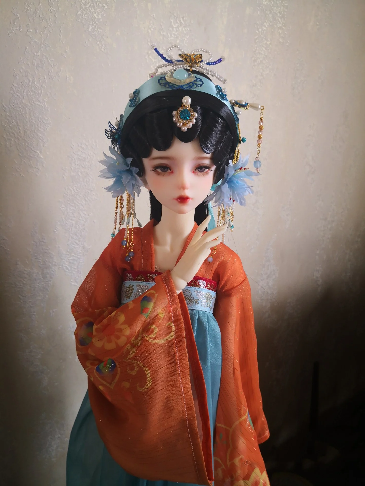 1/4 1/3 Scale BJD Wigs Ancient Costume Hanfu Vintage Long Hair Fairy Wig For MSD SD13 Girl SSDF Uncle Doll Accessories A1475