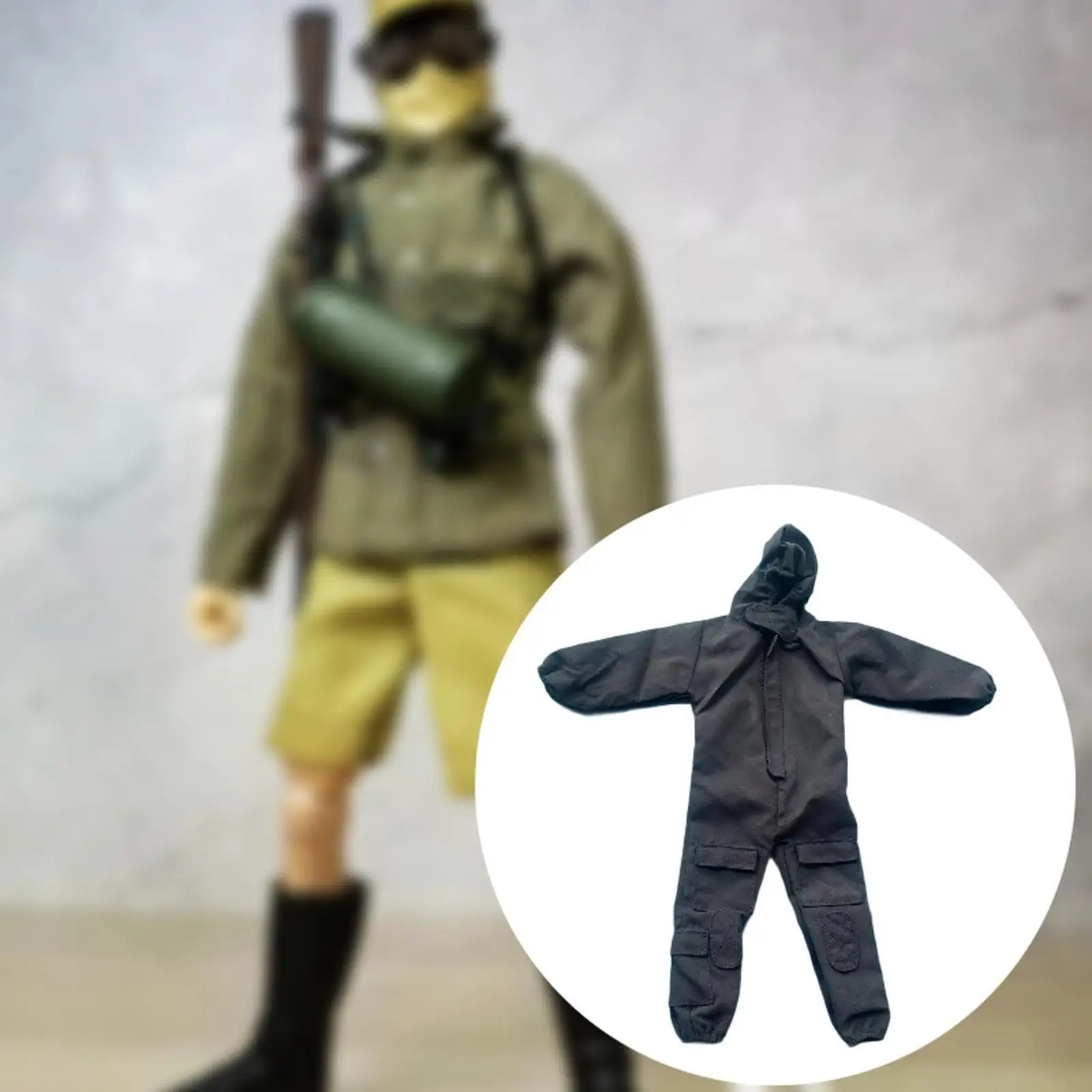 1:6 uniformes macacão feito à mão roupas de boneca traje, roupa de trabalho em miniatura para 12 "desaparecer boneca modelo figuras acessório do corpo