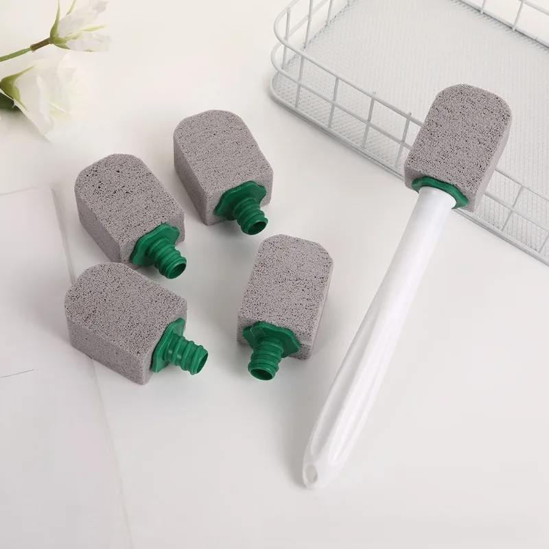 

5-Pack Long Handle Bathroom Toilet Brush with Pumice Cleaning Tool for Removing Kitchen Hard Dirt.sink, bathtub and grill