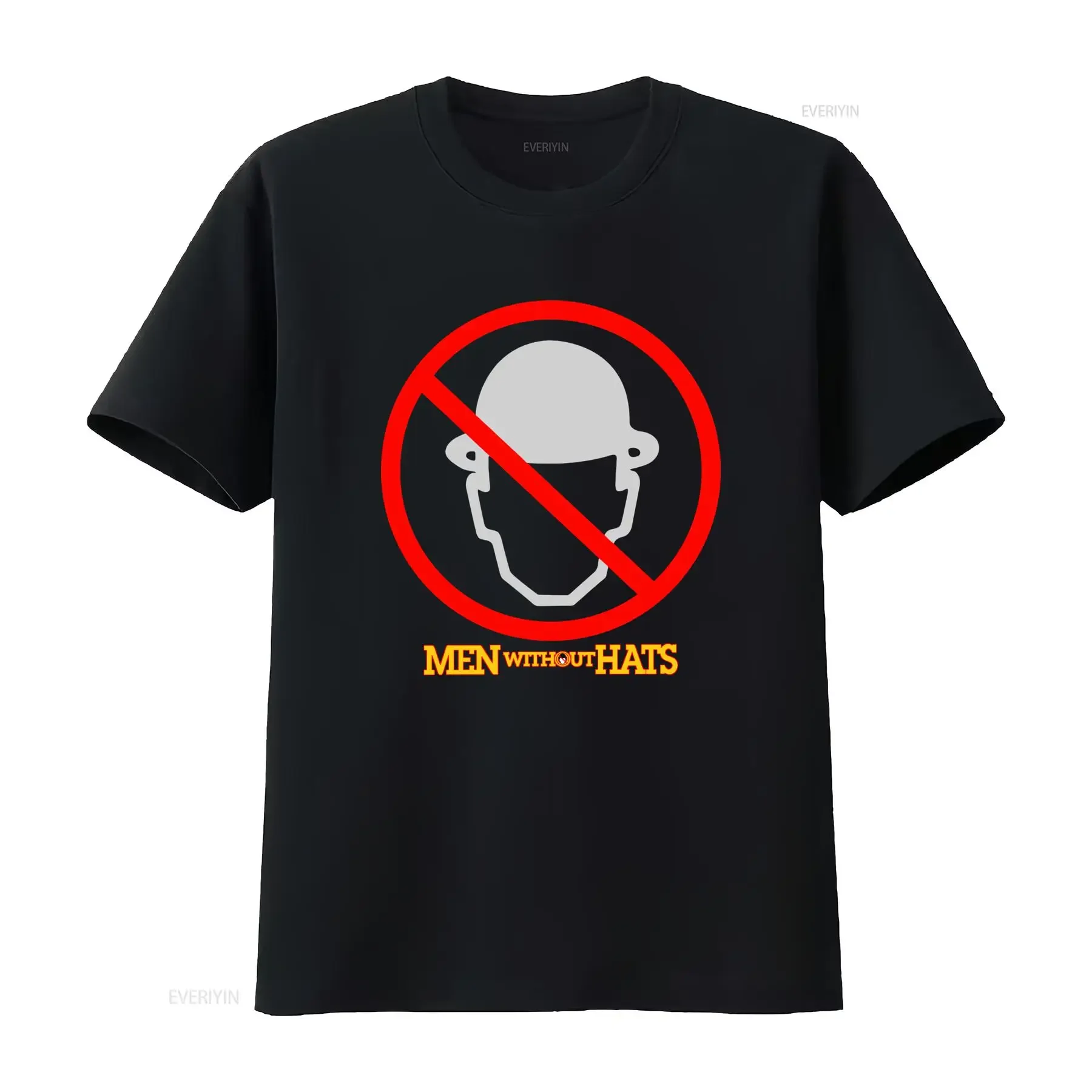Camiseta para hombre sin gorro, diseño de símbolo sin casco, estilo We Can Dance, negra, talla grande, vintage, lavada, elástica, unisex