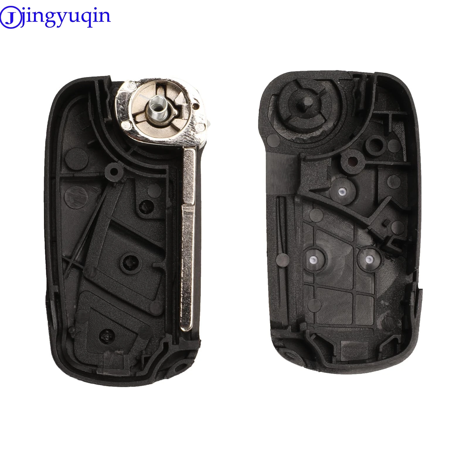 jingyuqin For Ford KA Remote Flip Key Case 3 Buttons Remote Car Key Shell Cover