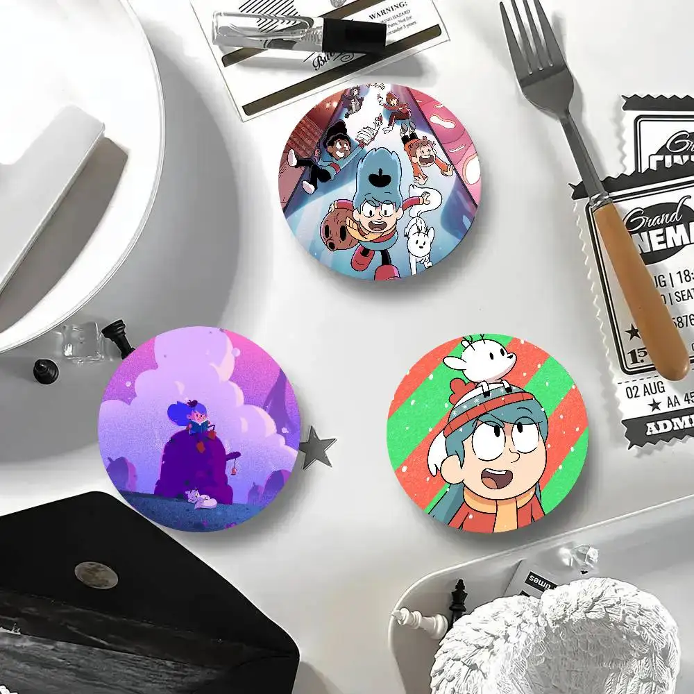 Cartoon Manga H-Hilda Cartoon Style Badge Brooches On Backpack Decoration Round Enamel Pins For Accessorys