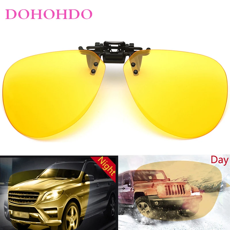 

New Fashion Designer Anti-Glare Polarized Women Glasses Clip-On Sunglasses Men Outdoor Sports Driving Night Vision Goggles UV400