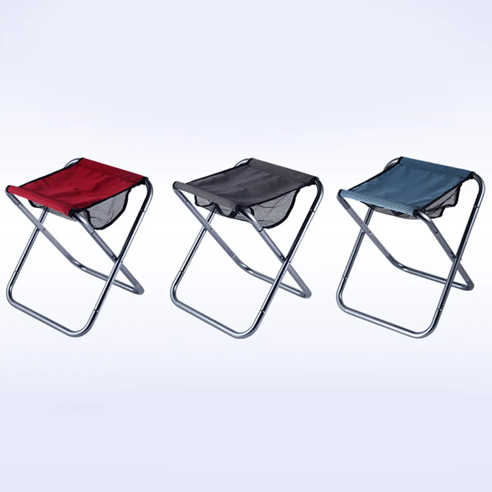 

Portable Folding Camping Chair Aluminum Alloy Thickened Waterproof Stool Hiking Seat Foldable Fishing Chair Outdoor Picnic Beach