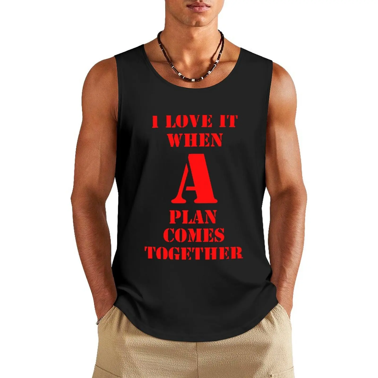 Me encanta cuando un plan viene juntos Tank Top ropa de gimnasia hombres Camiseta de verano para hombres