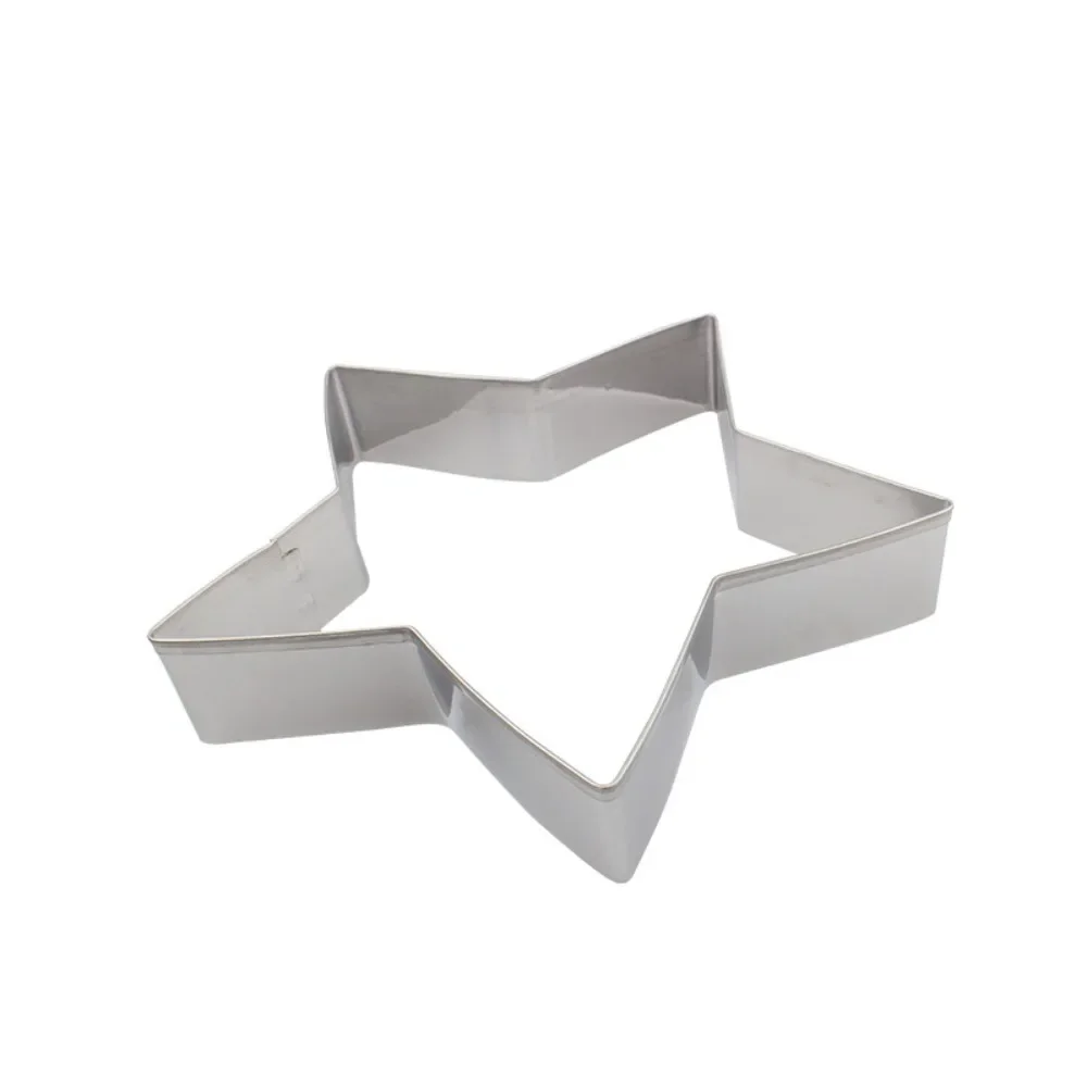 Cookie Mold, Cookie Mold, Star Shaped Cookie Cutting Mold, Stainless Steel Star Shaped Mousse Ring 6-piece Set, Pentagram