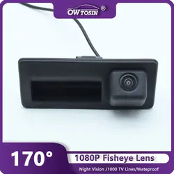 170° AHD 1080P Fisheye Trunk handle Vehicle Rear View Car Camera For Volkswagen Tiguan b7 2011 2012 2013 2014  Android Monitor