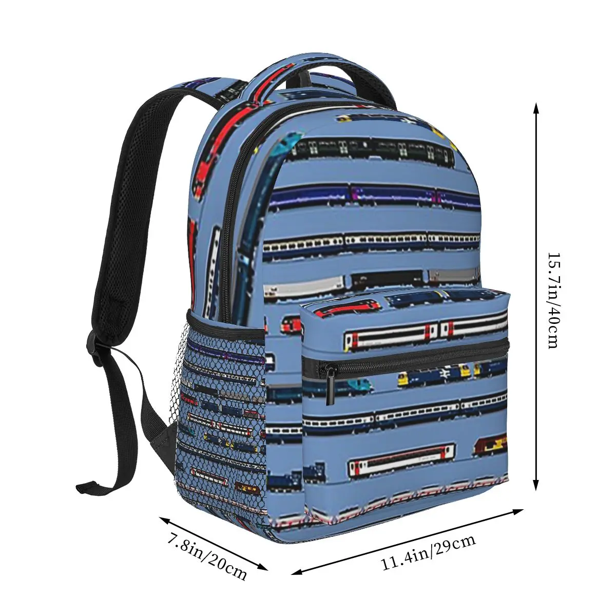 Mochilas de trenes británicos para niños y niñas, mochilas escolares de dibujos animados, bolso de hombro de gran capacidad