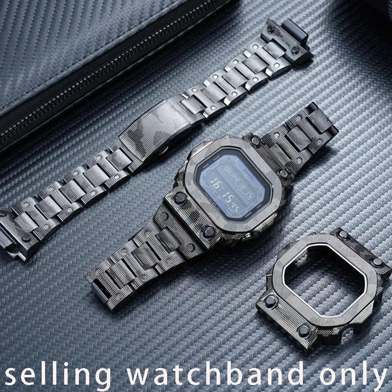 

Набор для самостоятельной модификации часов Casio G-SHOCK Giant G-Block GX-56BB GXW-56: камуфляжный ремешок и корпус из нержавеющей стали