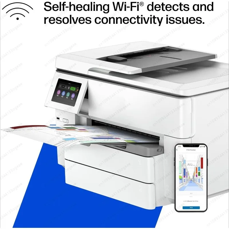 

For H P Pro9730 Color Inkjet A4/A3 Automatic Duplex Wireless Printing, Copying and Scanning All-in-One Machine
