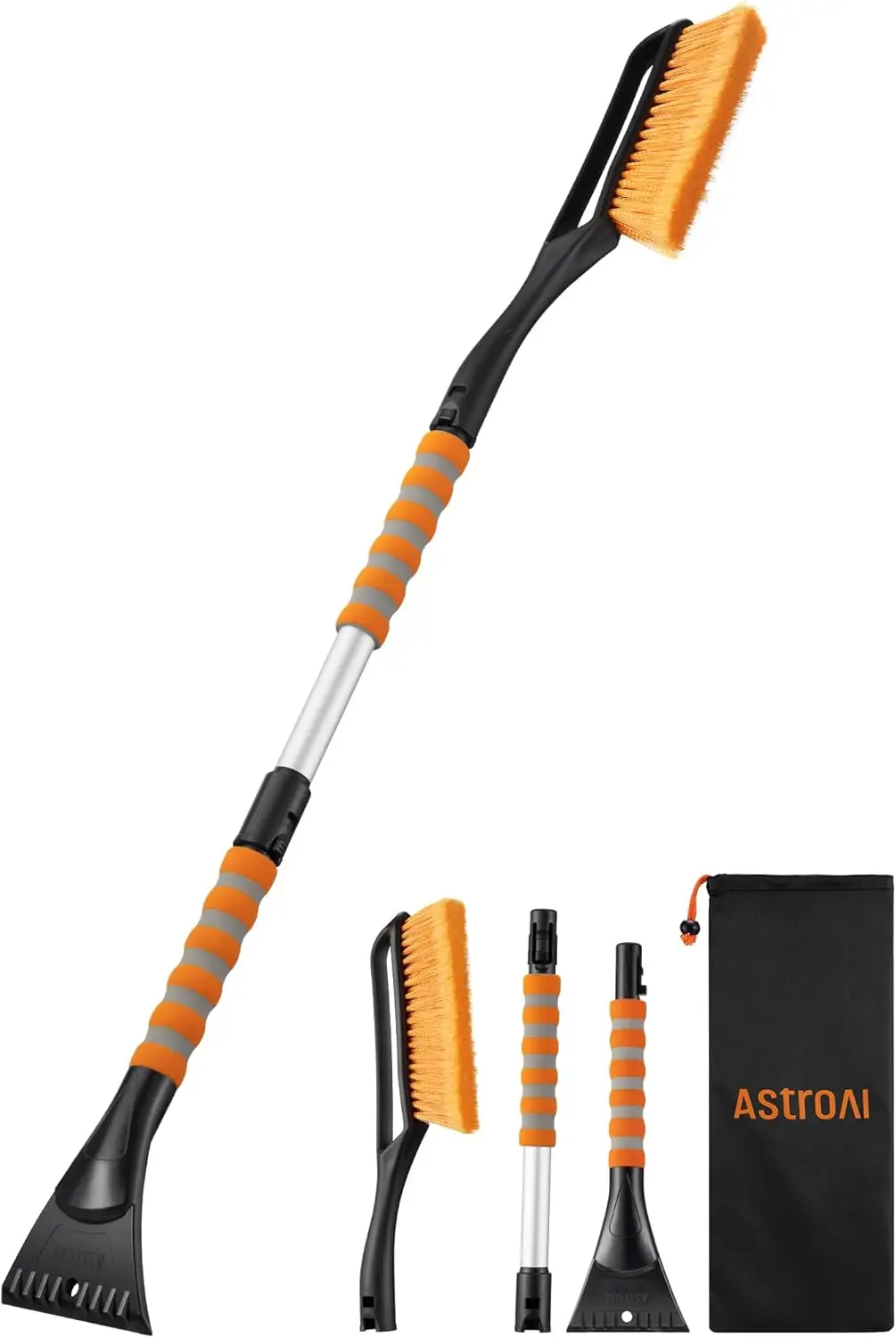 

40" Heavy Duty Snow Brush and Ice Scraper for Cars, Trucks, SUVs with Ergonomic Foam Grip