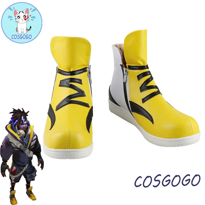 

Game LOL True Damage Ekko Cosplay Shoes Halloween Carnival Boots Cosplay Prop Custom Made