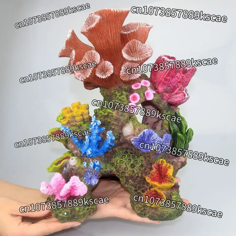 Aquarium Simulated Coral Reef Rock Landscape Artificial Mountain Shell Artificial Coral Fish Tank Decorations
