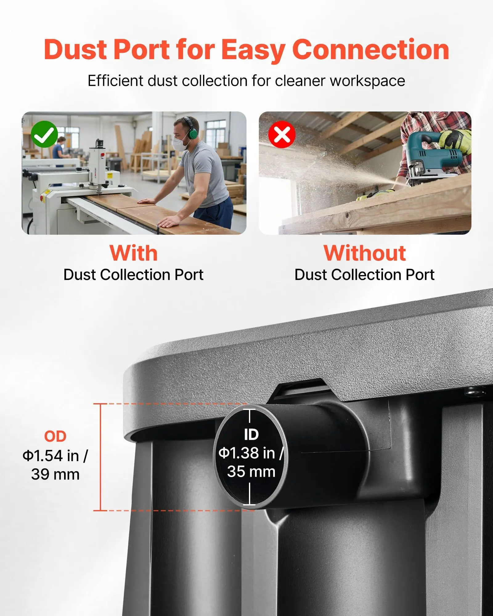 2000RPM 振動スピンドルサンダー ベンチトップ、6つのサンディングスリーブ（1/2～3インチ）とダストポート付き、家具仕上げ、工芸品の研磨用