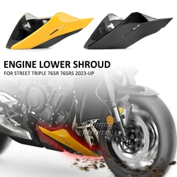 New For Street Triple 765 RS R 765RS 765R 2023 2024 Motorcycle Engine Lower Spoiler Body Fairing Protector Guard Chassis Shield