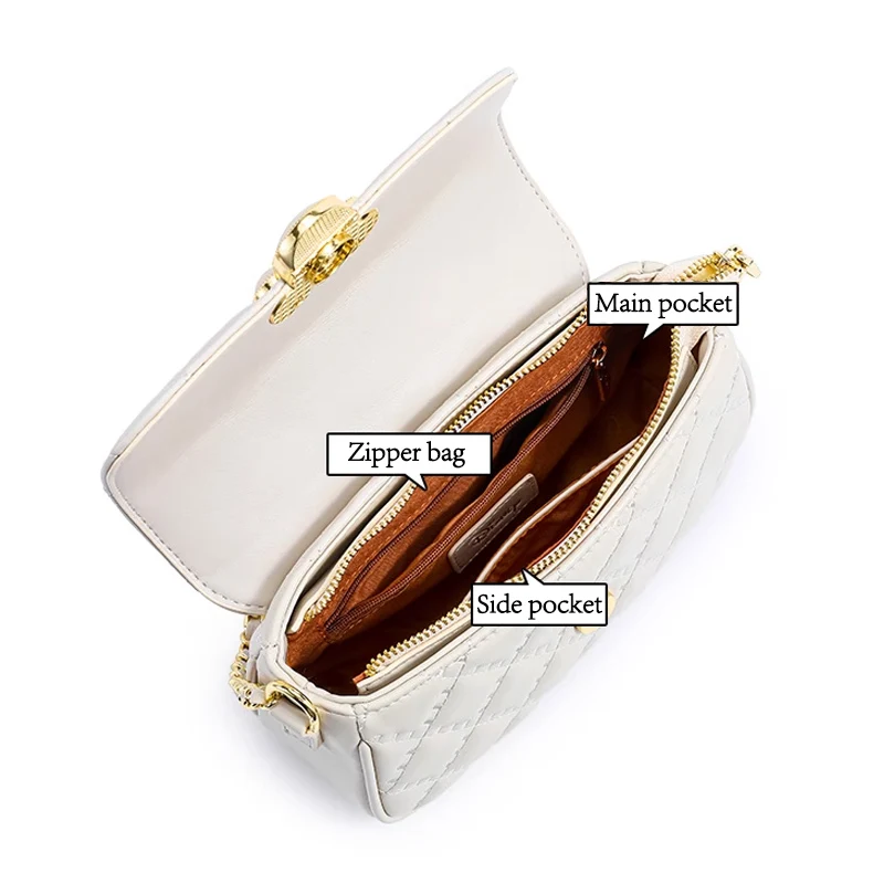 ديزني بلون ميكي بنات حقيبة الماس منقوشة سلسلة حقيبة مربعة كتف واحد قطري حقيبة كروس هدية عيد ميلاد #4