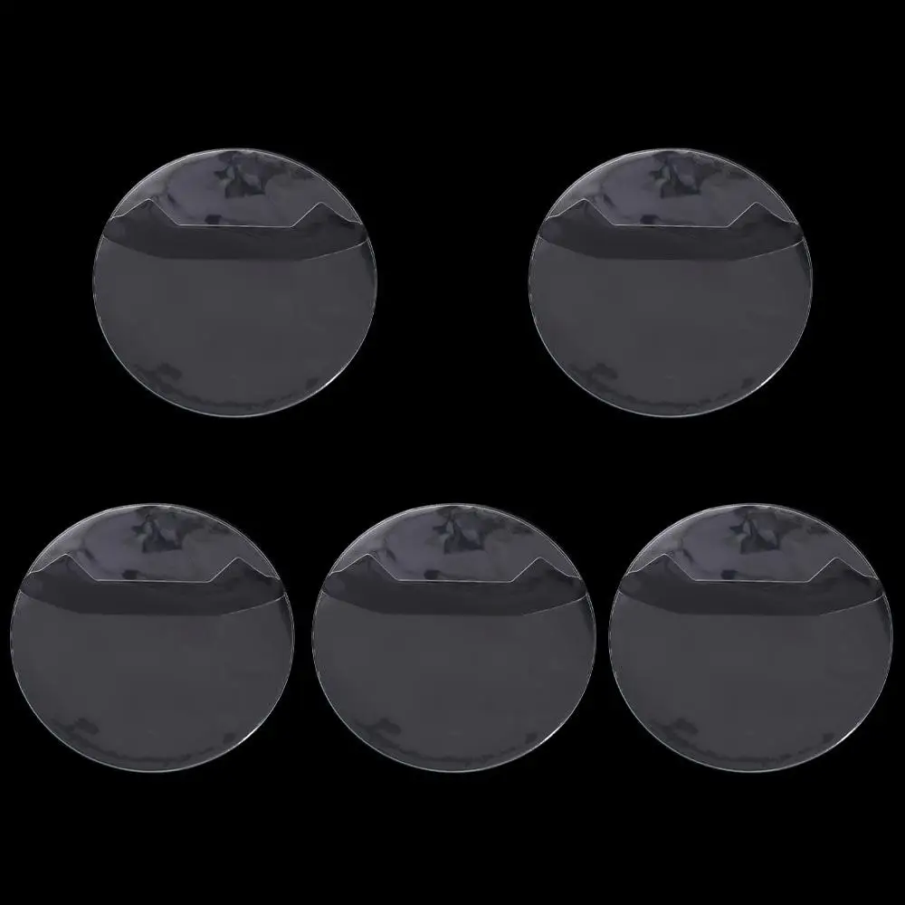 5Pcs Badge Protector Ita Bag Pin Case Anime Transparent Badge Display Sleeve Round PVC Badge Protective Sleeve Badge Pins