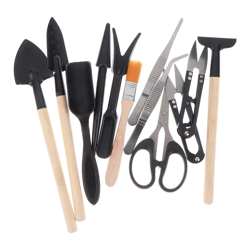 Imagem -02 - Conjunto de Ferramentas de Jardim para Suculentas Plantas Envasadas Mudas pá Pinça de Poda Tesoura 13 Pcs