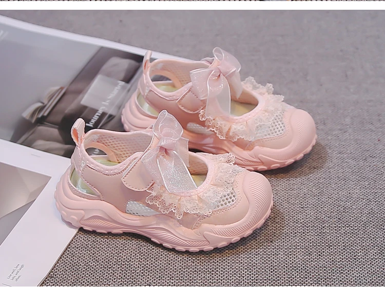 Mädchen Sport-Sandalen Atmungsaktives Mesh Kinder Freizeitschuhe Weiche Sohle 2026 Sommer Neue Kinder Prinzessinnen Modeschuhe Bunt – Detail 8