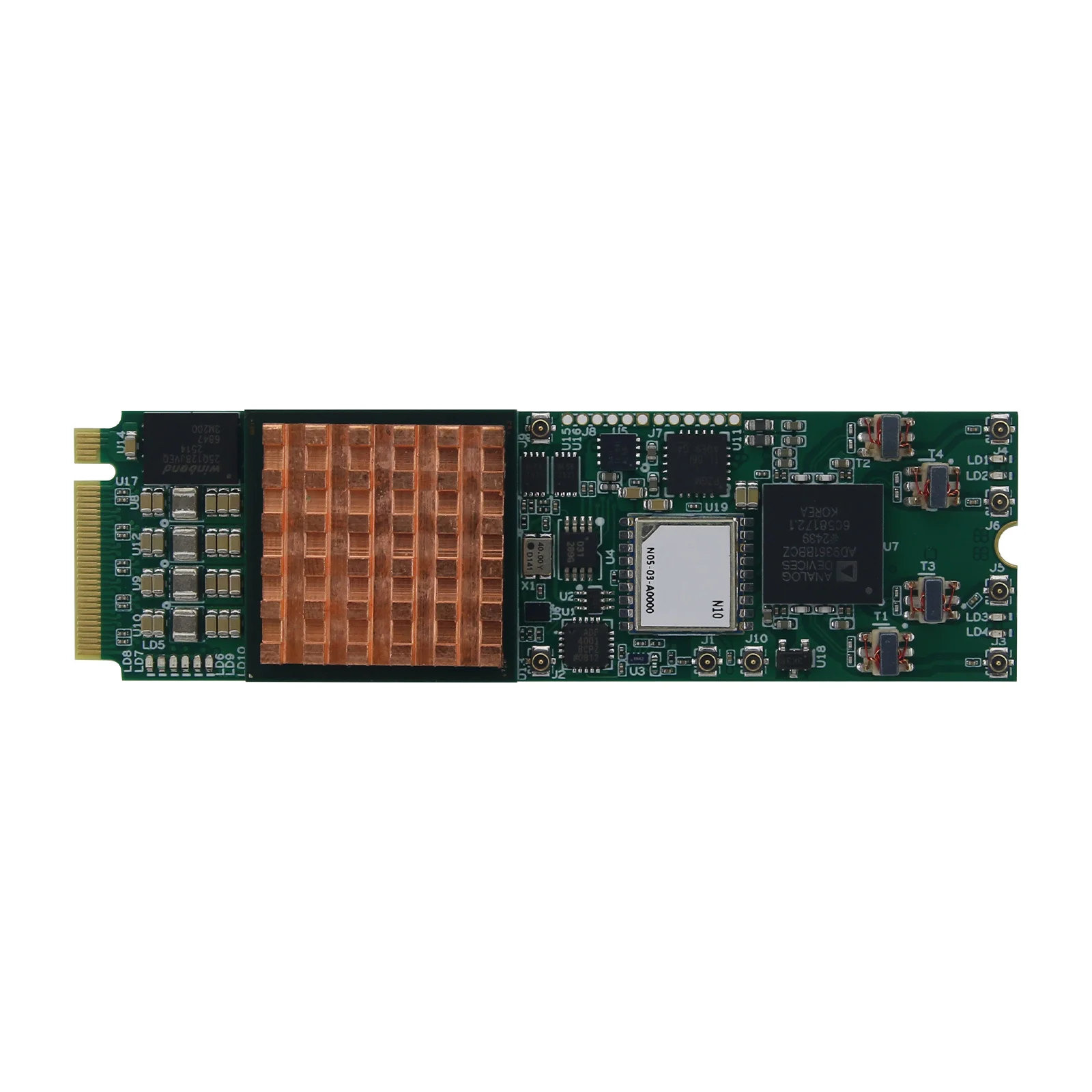 HamGeek M2SDR Software Defined Radio M.2 XC7A200 RF Transceiver Module GPSDO 40M Clock Output view 5