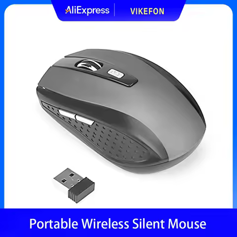 2.4G Wireless Mouse 2.4Ghz Gaming Mouse 6D Optical Wireless Mouse Slim Mini Noiseless Mice DPI1600 for Macbook PC Laptop