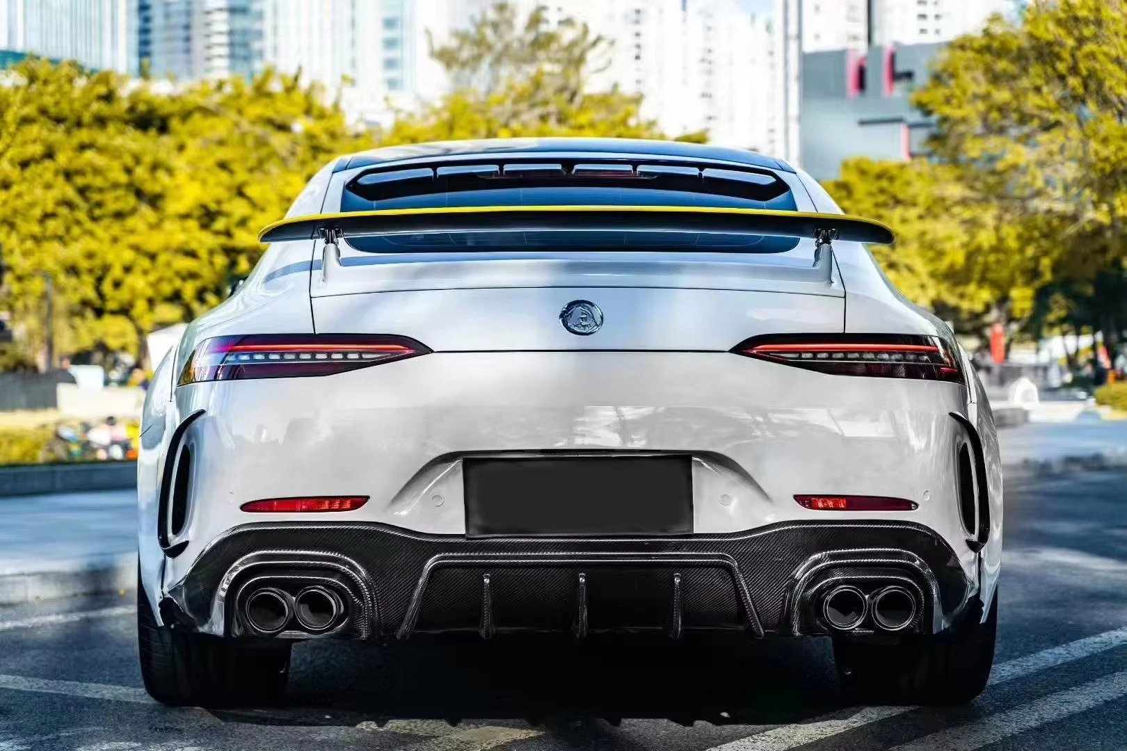 Top Ranking Body Kit for  GT50 GT53 GT63 Upgrade B Style Wide Body Kit Carbon Fiber Bumper Diffuser