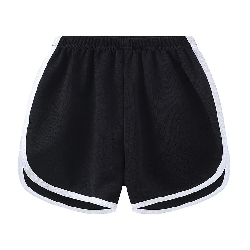 Shorts esportivos casuais de verão para crianças, em cores sólidas, para meninos e meninas, confortáveis e versáteis, ideais para corrida.