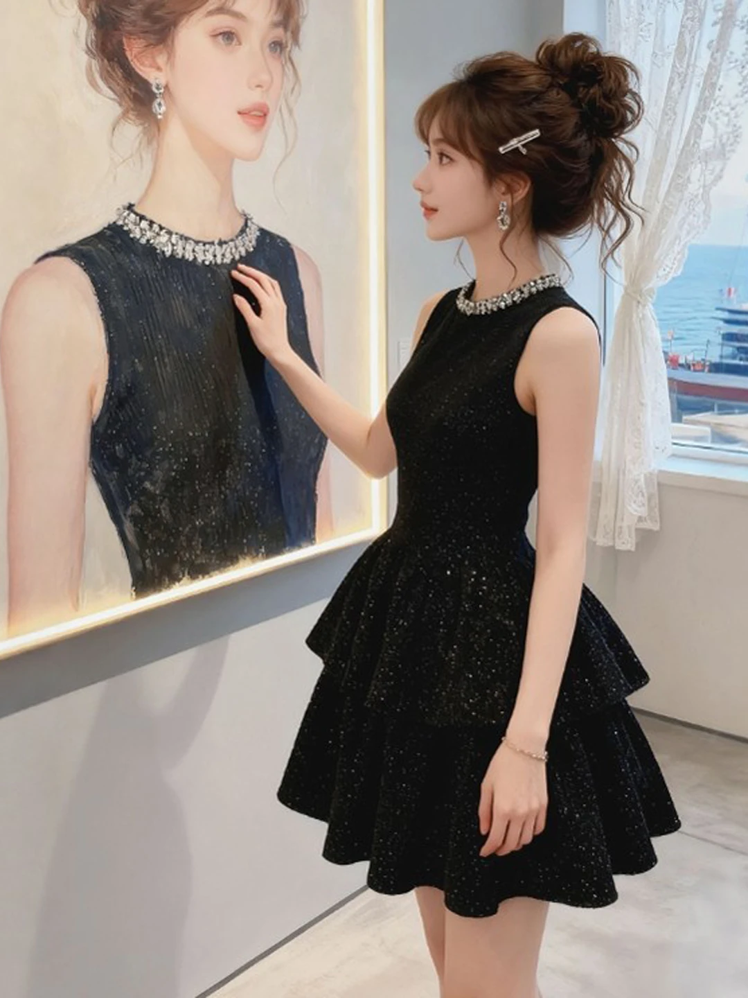 

Корейская мягкая юбка-карандаш с высокой талией и пышным подолом для женщин, весенняя коллекция, нежная и комфортная, облегающая, для повседневной носки