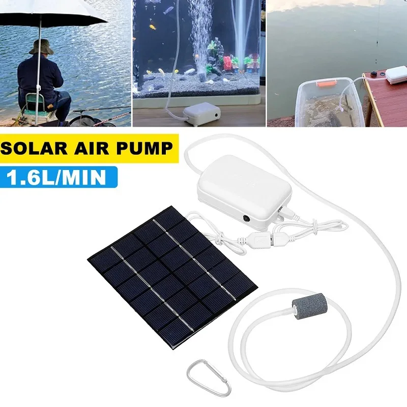 Garden Fountain Landscape Fountain Solar Water Small Fountain Aquarium Pump Outdoor Fishing Oxygenation Pump Oxygen Pump