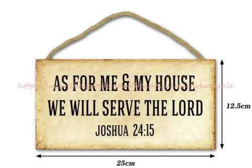 as for me and my house we will serve the lord wood sign funky home decor