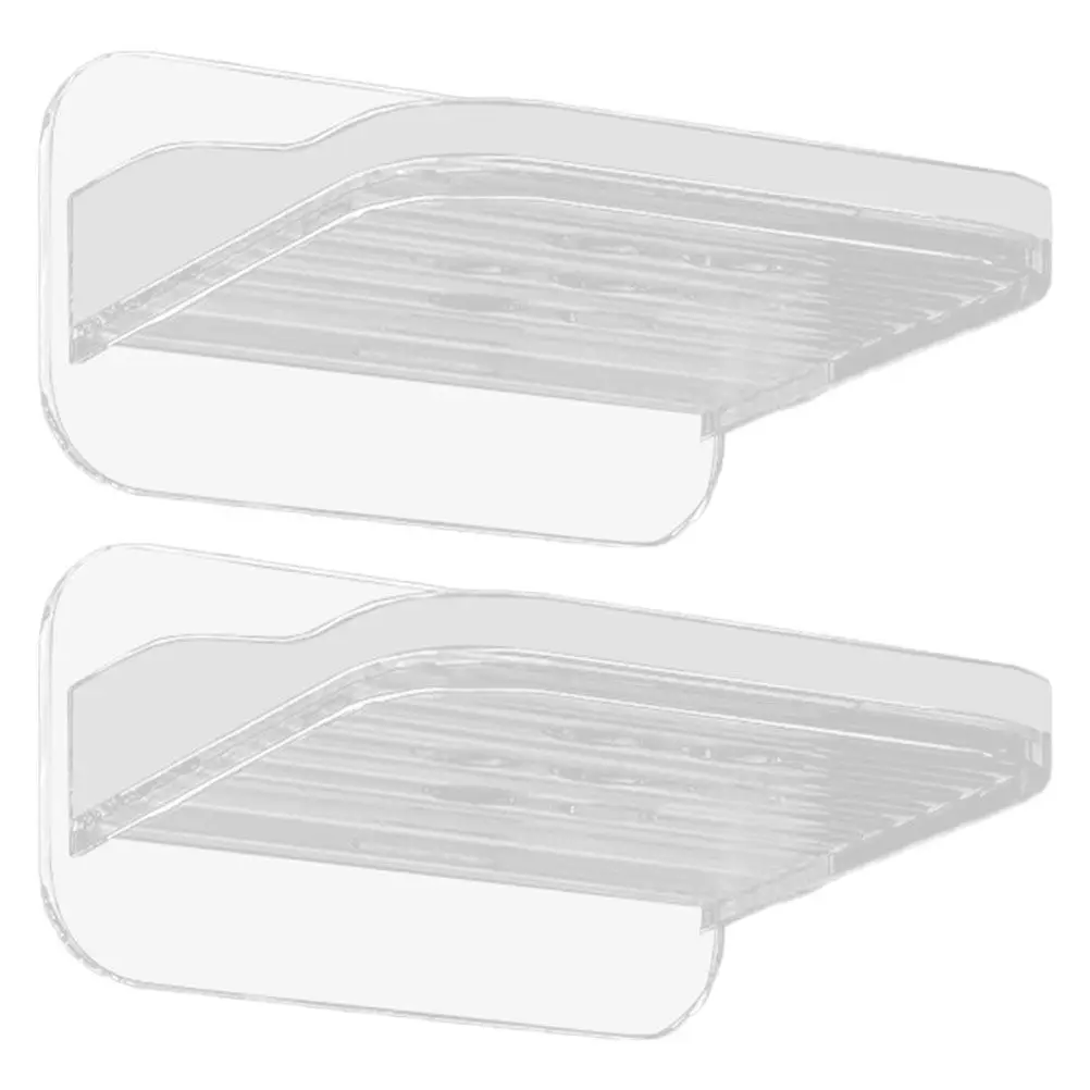 2Pcs Camera Holder Shelf No Drill Wall Mounted Floating Shelf for Living Room Entryway Router Security Camera Organizer