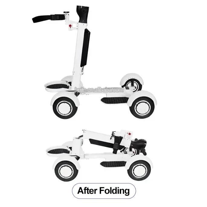 

4 Wheels Electric Foldable Skateboard 2000W Golf Cart Scooter Golf Bag Cart Golf