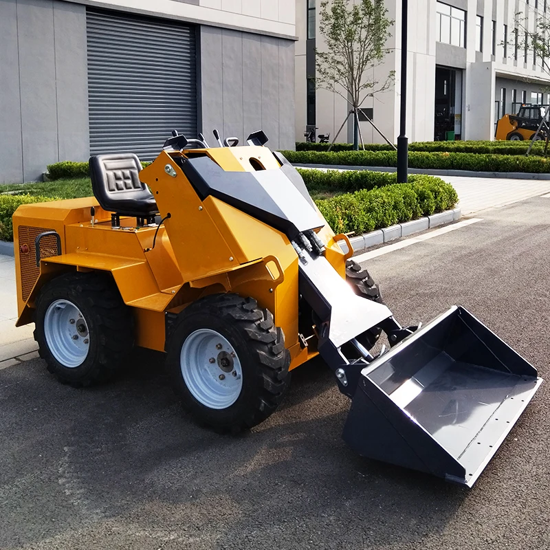 Mini cargador de dirección deslizante frontal de granja de dirección potente con dirección antideslizante personalizado a la venta