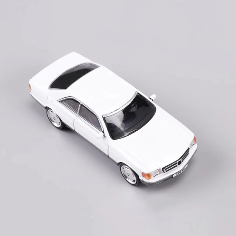 Diecast 1:64 Scale 500SEC Alloy Classic Car Model Finished Product Simulation Toy Collection Gift Static Model Display Souvenir