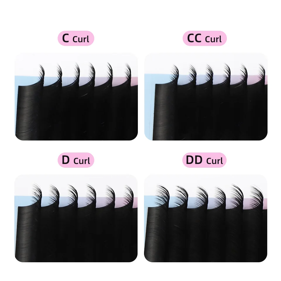 RUJADE 0.03 0.05 0.07 0.10 Cashmere Volume Eyelash Extensions Matte Black 5-25mm Soft Classic Individual Lashes Tray Faux Cilios