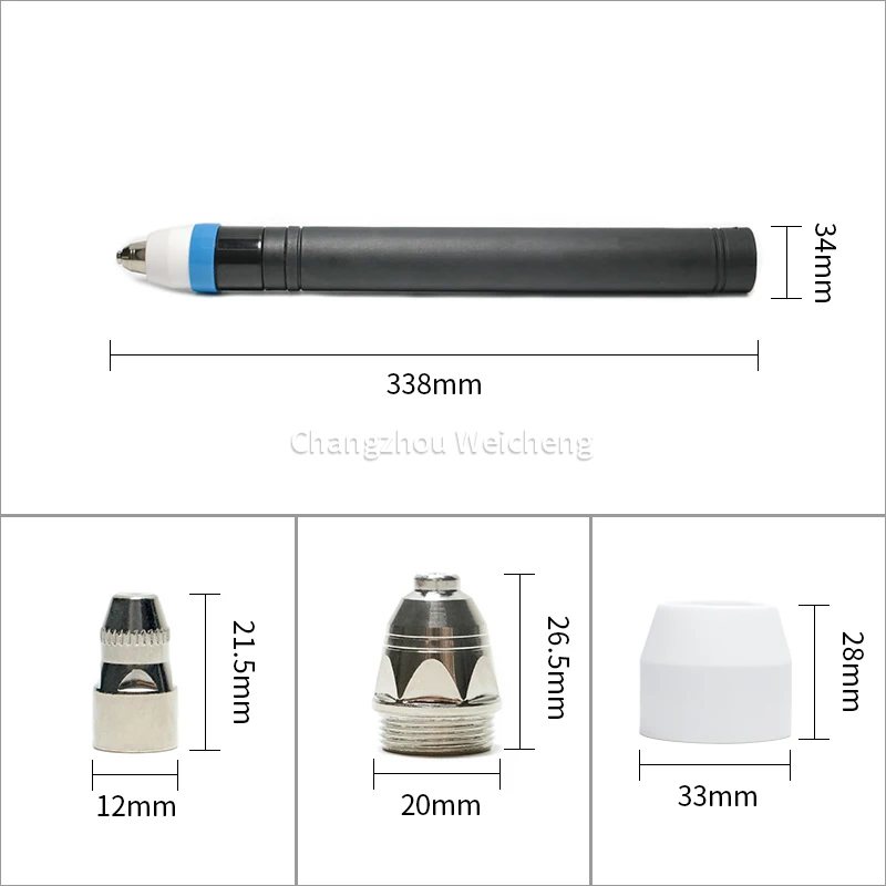 고품질 P80 플라즈마 절단기 토치, 플라즈마 절단기용 P80 공냉식 토치
