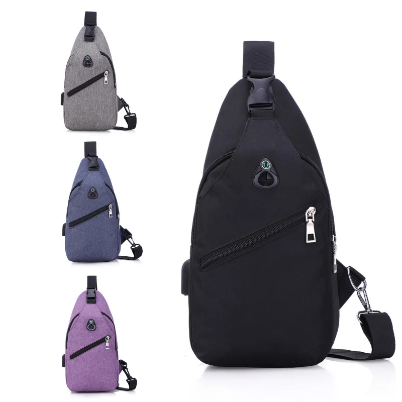 

New Fashionable Men's Chest Bag, Simple and Casual Outdoor Single-shoulder Bag, Multi-functional Large-capacity Crossbody Bag