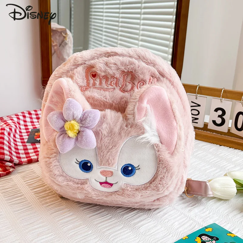 

Disney LinaBell Large Capacity Travel Backpack Cute Cartoon Design Floral Accents Durable Polyester Women Fashion Daily Use