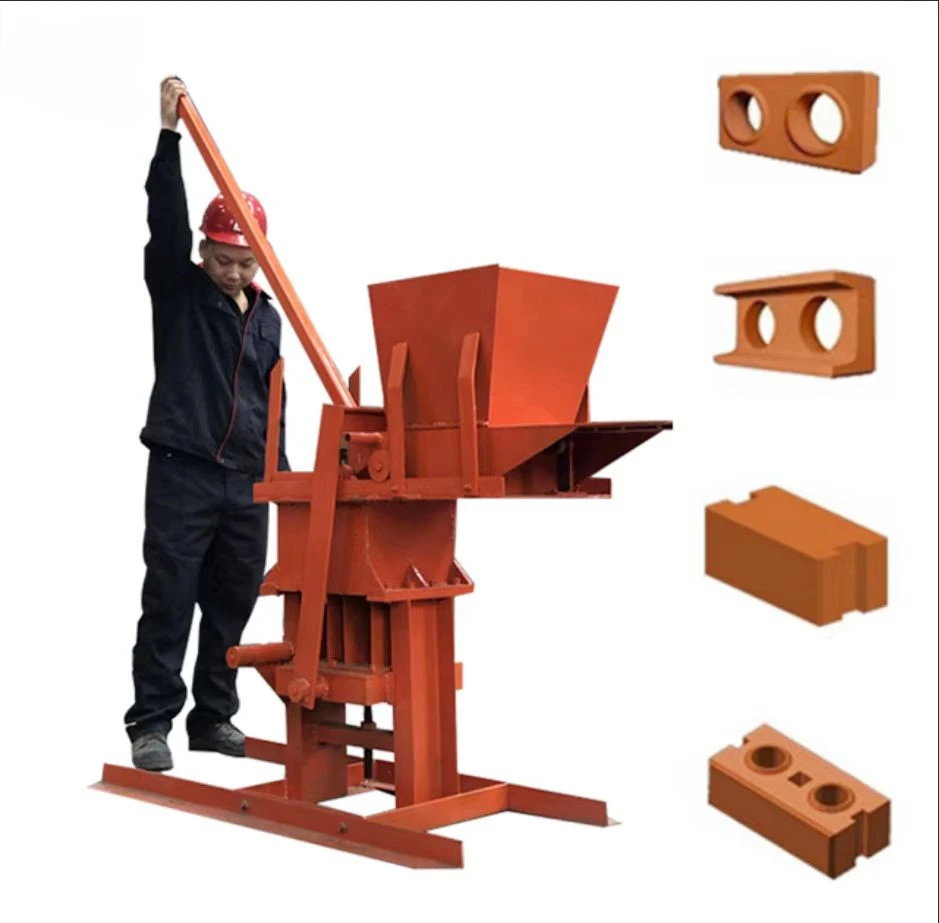 China small red earth mud soil clay brick making machine for sale