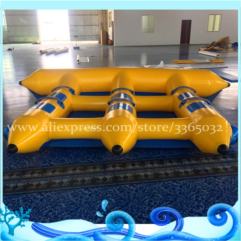 Fliegender Fisch aufblasbar schlepp bar 6 Personen fliegen Fisch Bananen boot Wassersport spiele