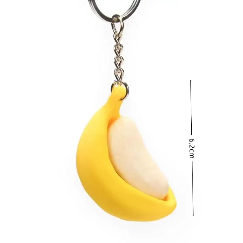 1 Stück 3D-Druck Bananen-Fidget-Schlüsselanhänger Mechanischer Schalter Klicker Fidget-Spielzeug Tragbarer Stressabbau-Quetschschlüsselring Neuartiges Geschenk – Detail 7
